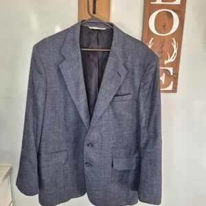 Stafford Blue Checkered Blazer